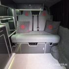 VW T6 LWB Spartan campervan in candy white with red detailing