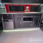 VW T6 LWB Spartan campervan in candy white with red detailing
