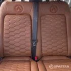 VW T7 Transporter with Spartan campervan conversion front bench seat with fudge upholstery