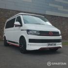 VW T6 LWB Spartan campervan in candy white with red detailing