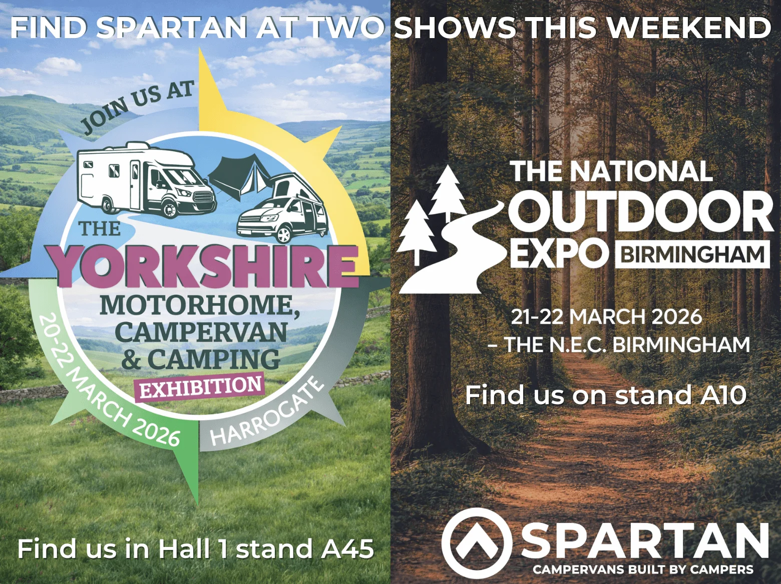 Spartan are in Harrogate & The Outdoor Expo at NEC Birmingham | March 2026