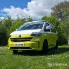 VW T7 Commerce Plus, SWB Spartan campervan conversion in Jaune Agued and Clear White. Fitted with a mobiframe bed