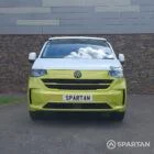 VW T7 Commerce Plus, SWB Spartan campervan conversion in Jaune Agued and Clear White. Fitted with a mobiframe bed