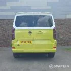 VW T7 Commerce Plus, SWB Spartan campervan conversion in Jaune Agued and Clear White. Fitted with a mobiframe bed