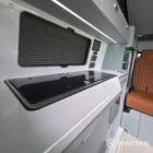 SWB VW T7 with full Spartan Campers conversion. With winter flooring, seagrass and white kitchen and toffee upholstery