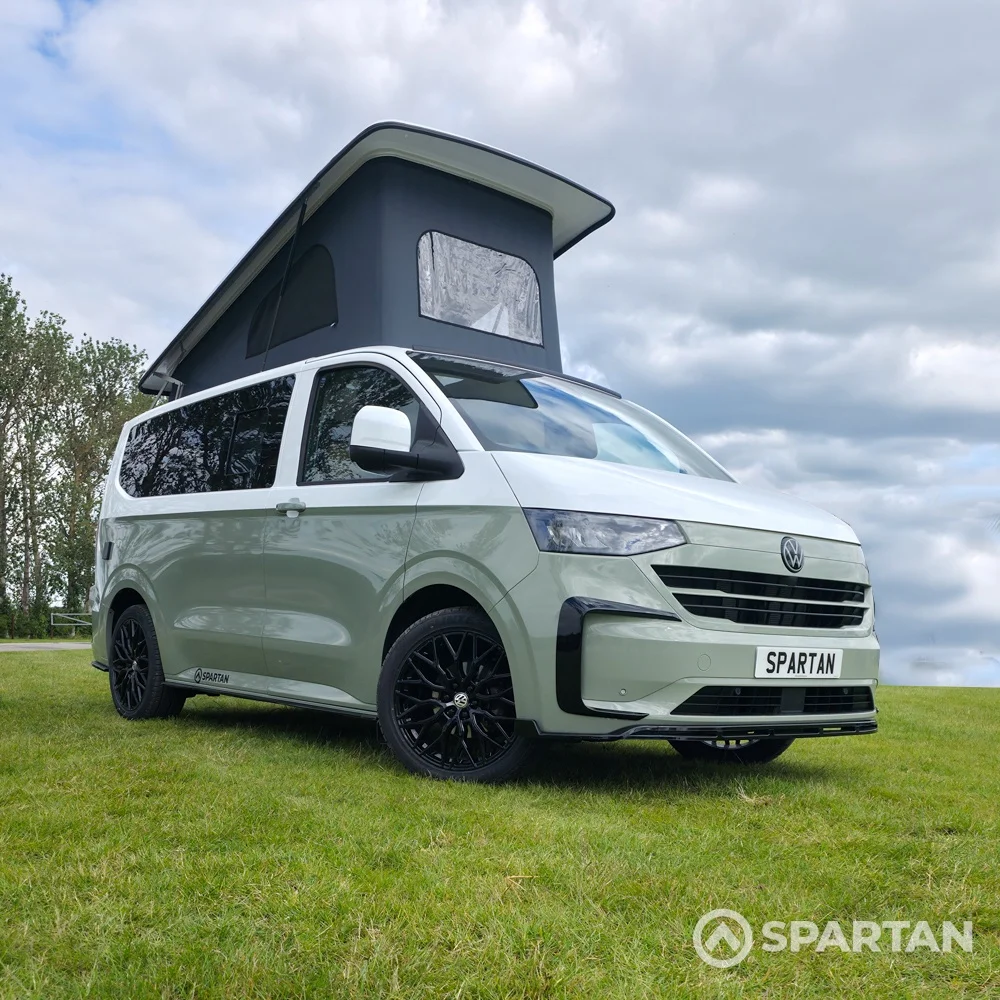 VW T7 Commerce Plus SWB, Meadow Green Spartan Campervan (GZF)