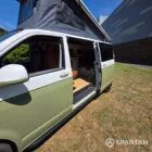 VW T6.1 LWB Campervan with full Spartan Campers Conversion in Military Green and Candy White