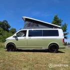 VW T6.1 LWB Campervan with full Spartan Campers Conversion in Military Green and Candy White