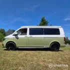 VW T6.1 LWB Campervan with full Spartan Campers Conversion in Military Green and Candy White