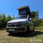 VW T6.1 LWB Campervan with full Spartan Campers Conversion in Military Green and Candy White