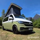 VW T6.1 LWB Campervan with full Spartan Campers Conversion in Military Green and Candy White