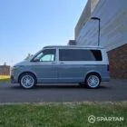 VW T6.1 SWB with full spartan conversion in Squirrel Grey & Candy White with 20" white alloy wheels